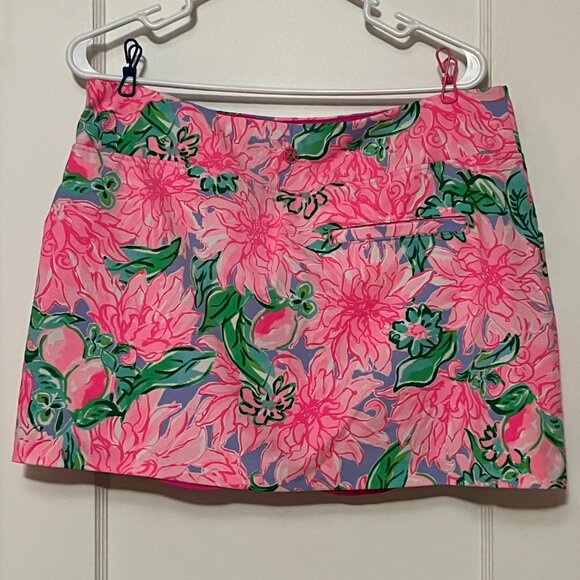 Lilly Pulitzer Luxletic skort size 14 try your zest floral tennis pickeball - Picture 4 of 10